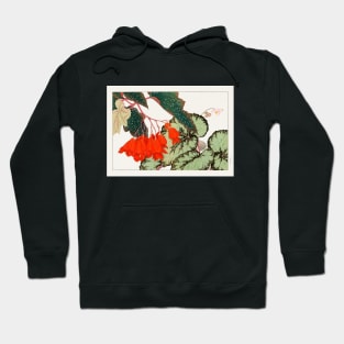 Vintage Japanese Begonia Flower Art Hoodie